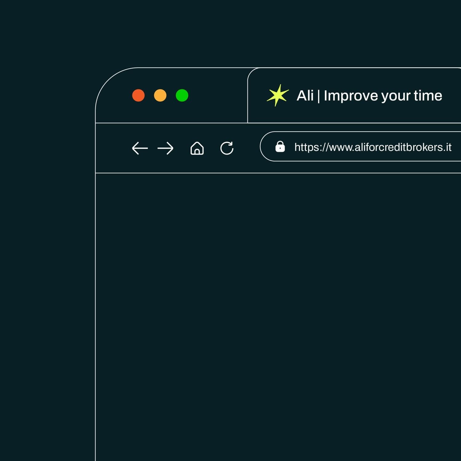 Ali applicazione web - interfaccia brand identity AI