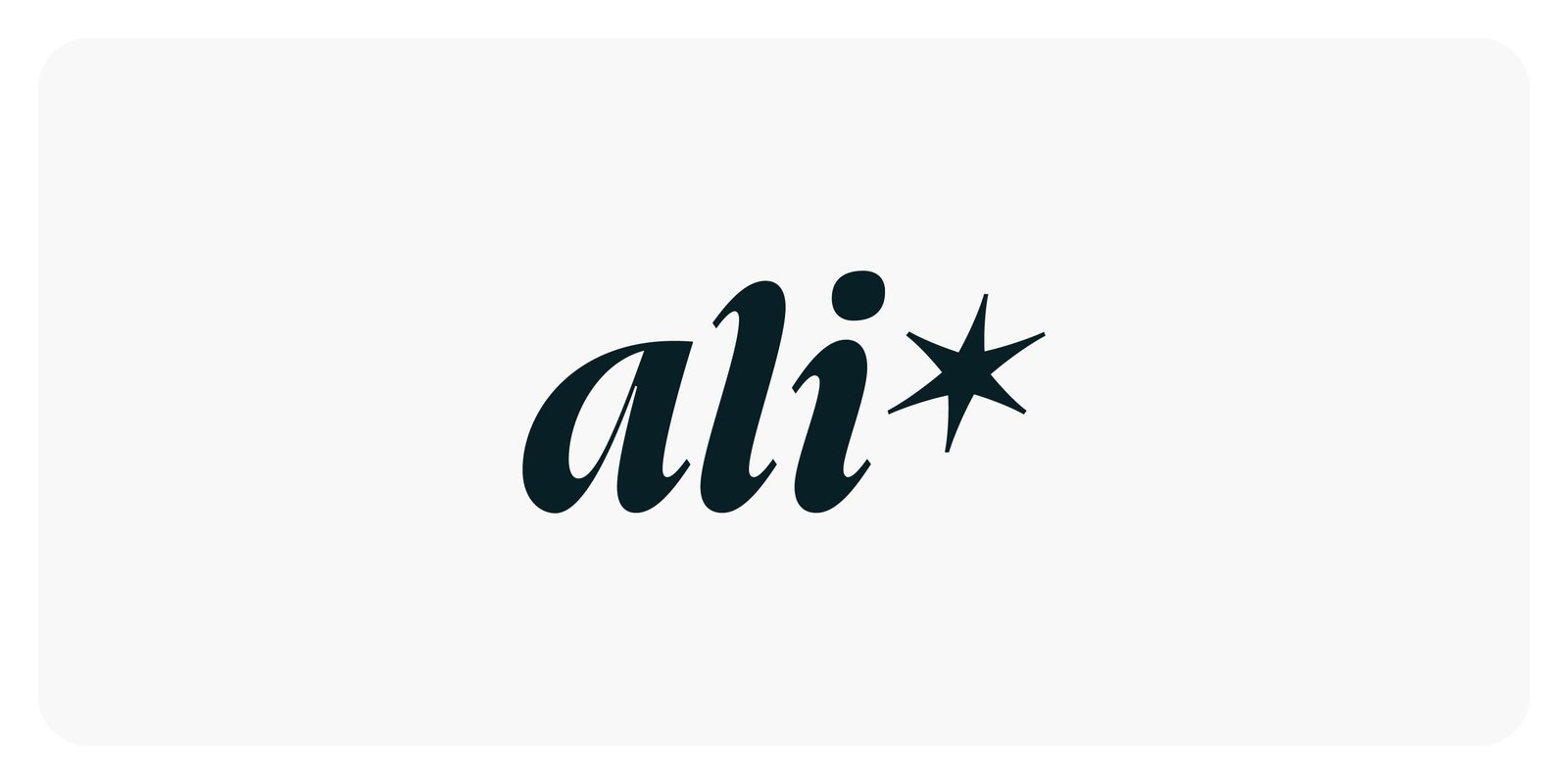 Ali logo esteso - brand identity per intelligenza artificiale nel settore immobiliare