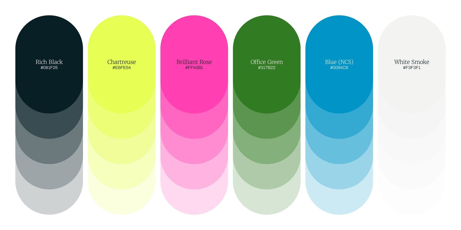 Ali palette colori - sistema cromatico brand identity AI