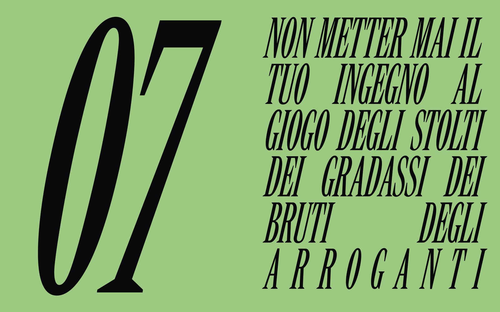 Divino Design comandamento 7 - graphic design concept Divina Commedia