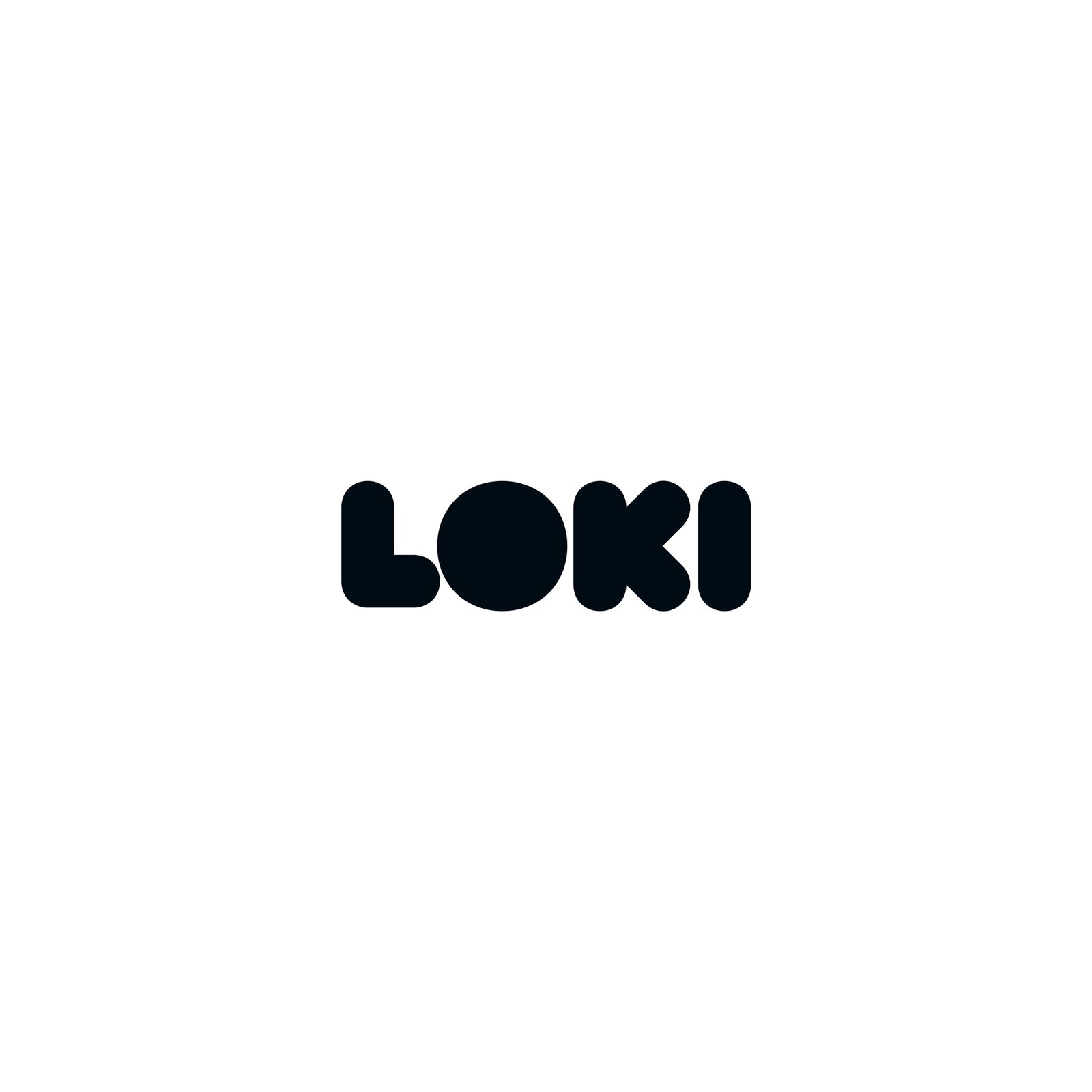 Logo LOKI versione positiva - brand identity app eventi