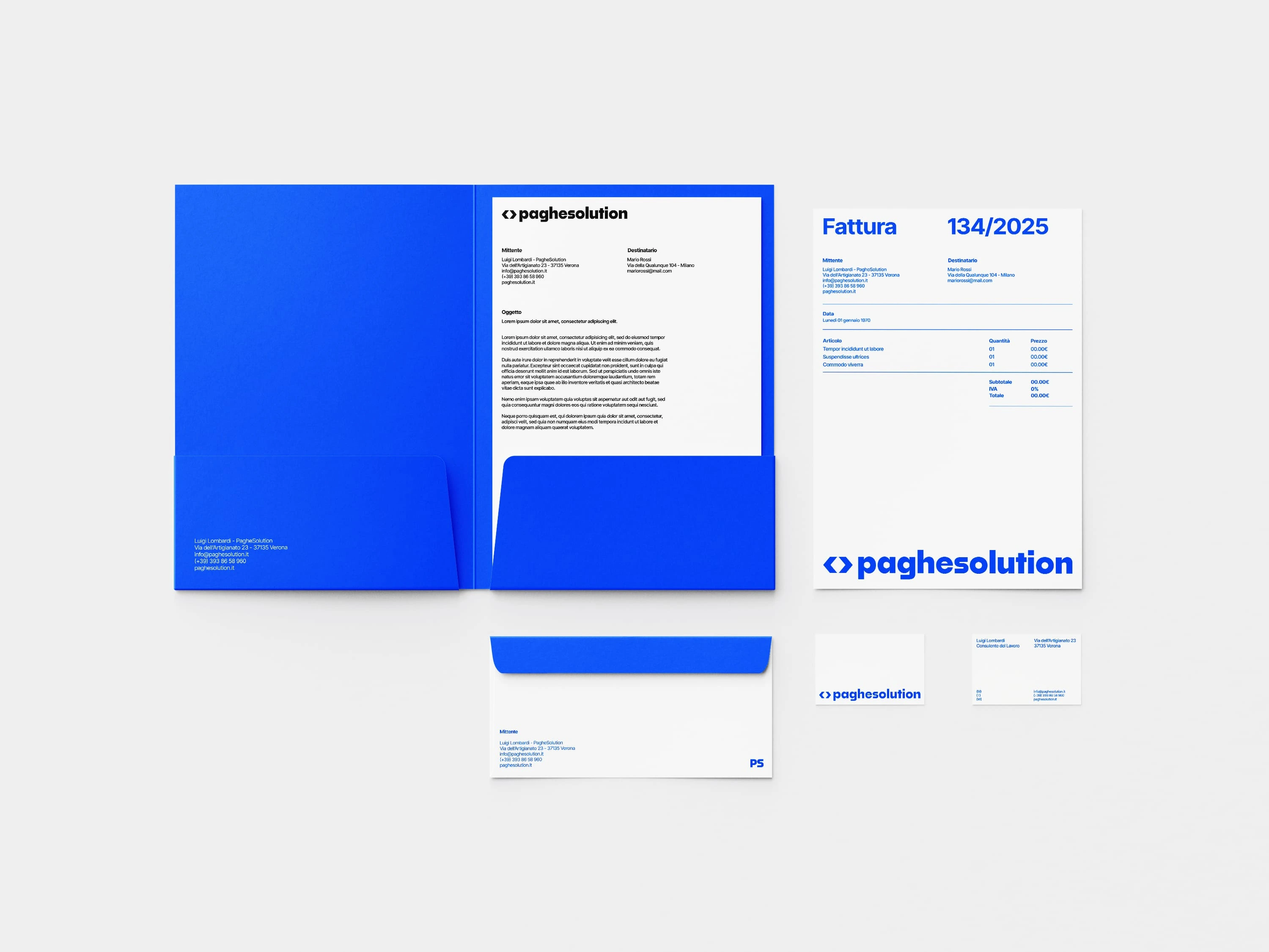 Stationery per uno studio professionale